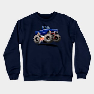 Cartoon Monster Truck Crewneck Sweatshirt